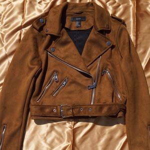 Suede Brown Moto Jacket
